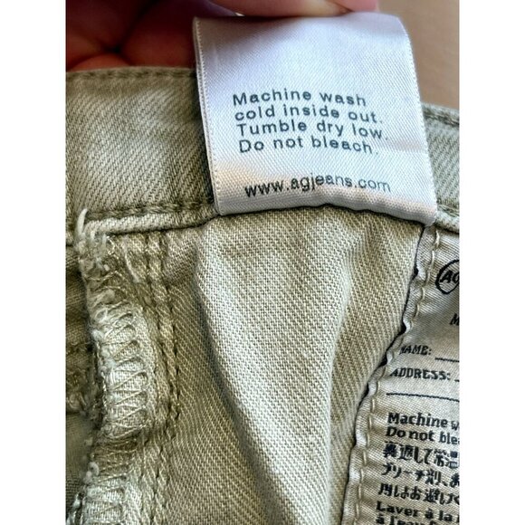 Adriano Goldschmied Womens Jeans 28R Sage Green The Legging Ankle Super Skinny - Picture 5 of 7